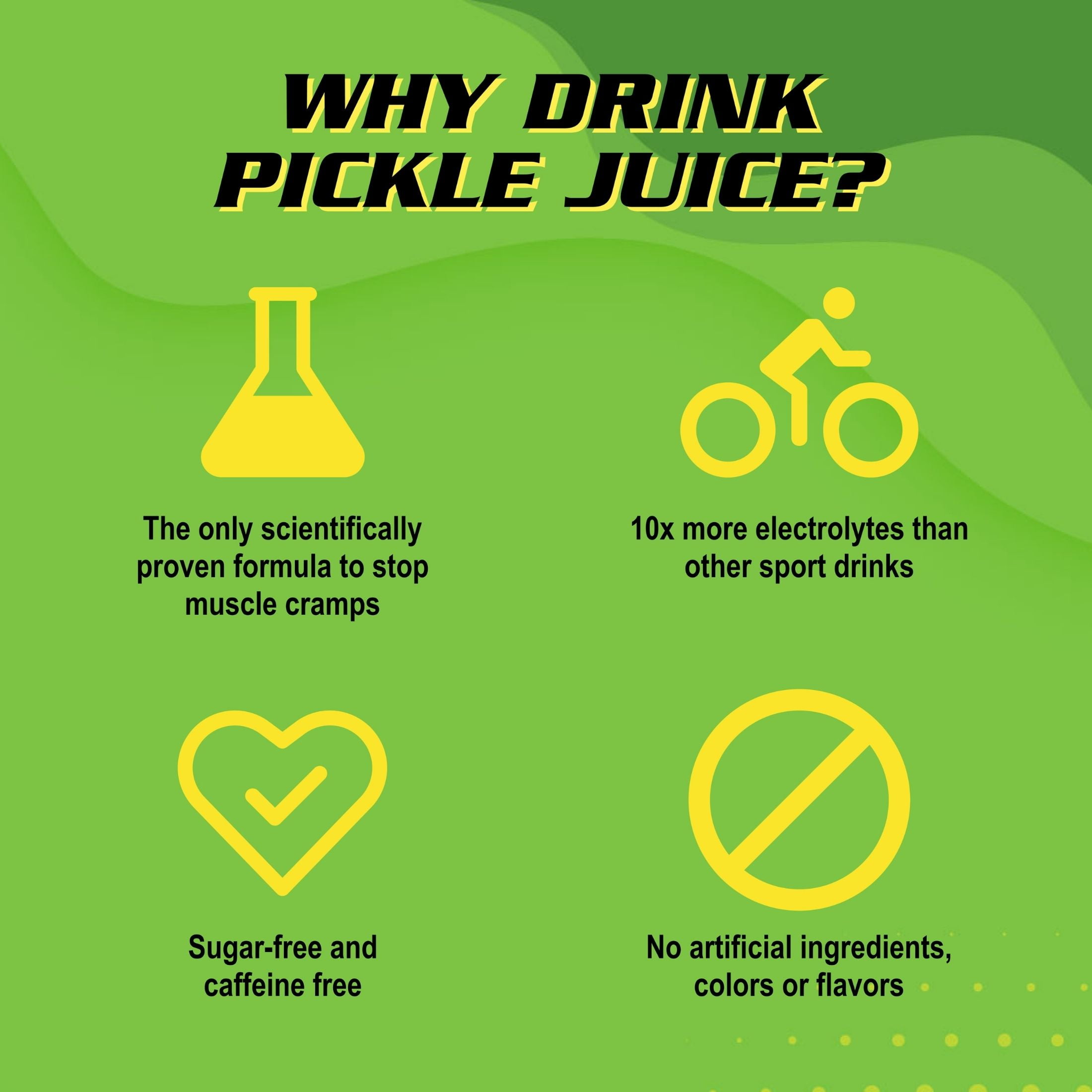 Pickle Juice Extra Strength Chaser, Clinically Proven Muscle Cramp Relief, 6 Pack 1 Liter Bottles