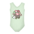 thumbnail image 2 of FOR U DESIGNS Adorable Green Girls Sleeveless Swimsuit Hedgehog Mushroom Gymnastics Ballet Dance Leotards Dancewear Summer Beach Swimwear Size 7-8, 2 of 8