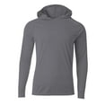 thumbnail image 3 of Hardcore Water Sports Men's Hooded Long Sleeve Loose Fit Rash Guard Surf Shirt Water Sports Swimwear, 3 of 10