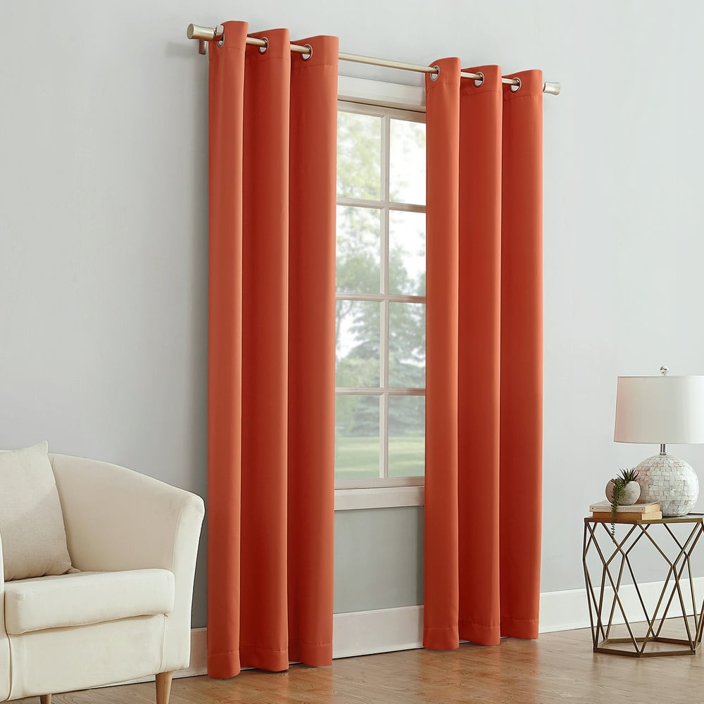 Mainstays Blackout Energy Efficient Grommet Single Curtain Panel ...