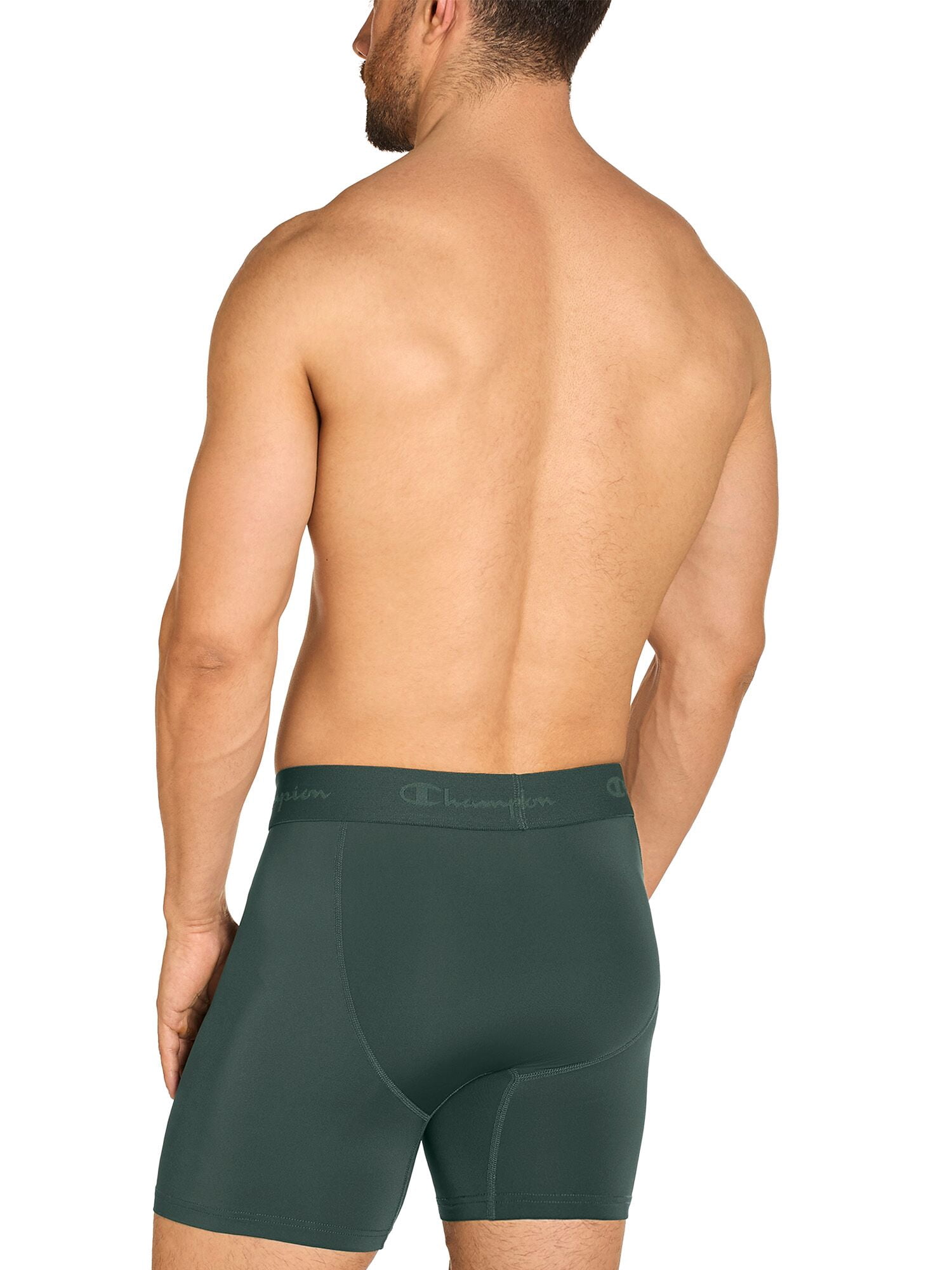 Champion Men’s Boxer Briefs – 3 Pack Performance+ Underwear, Flexible Fit, Moisture-Wicking, Sizes S–2XL