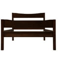 thumbnail image 5 of Hommoo Twin Size Wood Platform Bed with Headboard and Wooden Slat Support, Espresso, 5 of 8