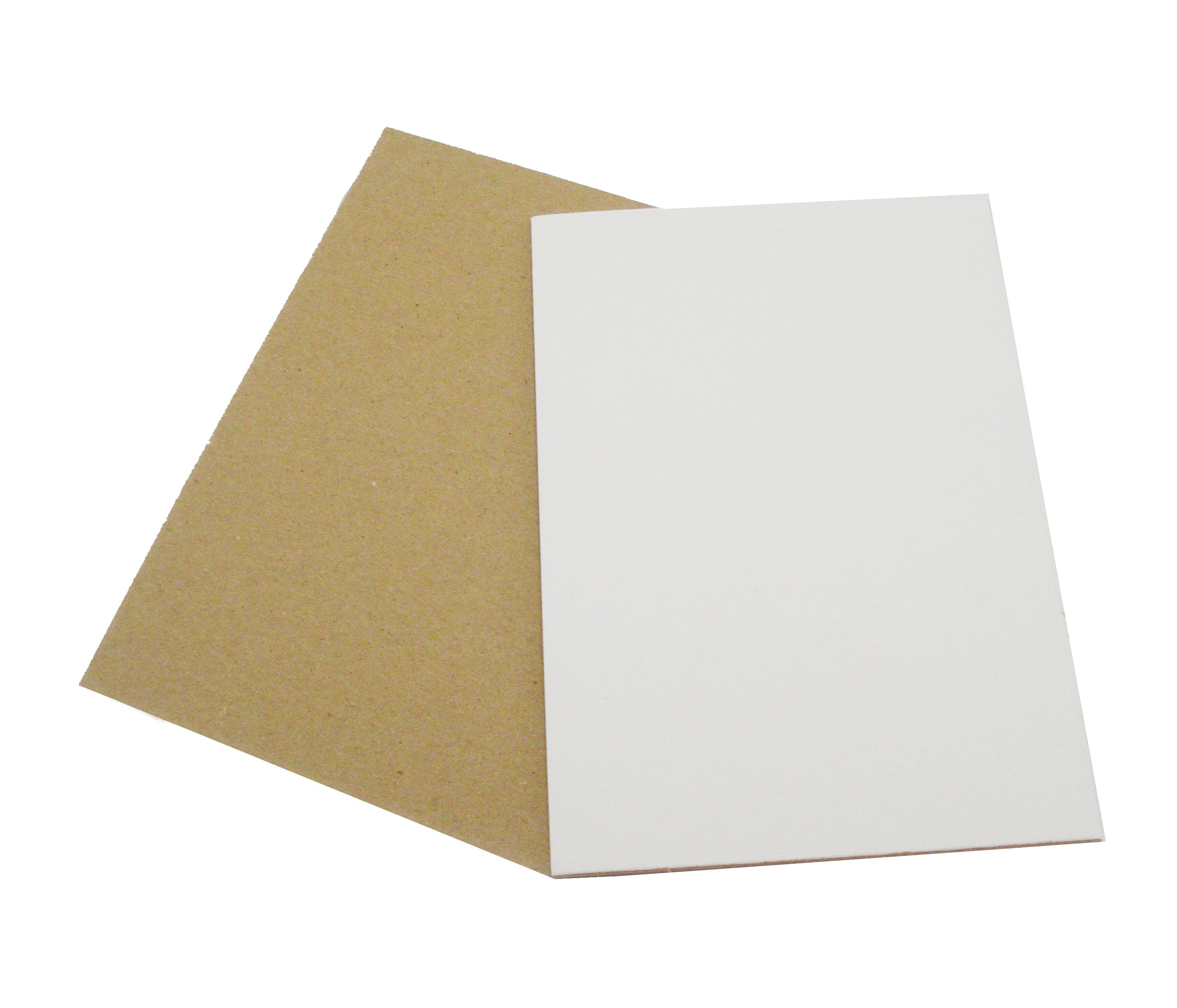 PINGEUI 50 Pack 8.5 x 11 Inches White Chipboard Sheets,40 PT White Chipboard, Medium Weight Cardboard Sheets for Scrapbook, A