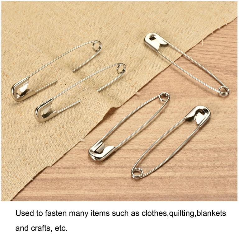Uxcell 38mm/1.5 Inch Metal Safety Pins Sewing Pins for Office Home Silver  Tone 1000 Pack