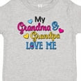 thumbnail image 4 of Inktastic My Grandma and Grandpa Love Me with Hearts Boys or Girls Toddler T-Shirt, 4 of 5