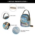thumbnail image 4 of FORMRS Crossbody Bag for Women Quilted Travel Shoulder Cell Phone Purse with Chain Strap Handbag, Crystal Ocean, 4 of 7