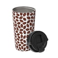 thumbnail image 2 of Fotbe Coffee Rugby Printed Insulated Travel Coffee Mug Spill Proof Leak Proof Stainless Steel Coffee Tumbler Reusable Coffee Cups with Lids Thermos, 2 of 8