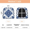 thumbnail image 3 of Blue and White Pioneer Flower Seat Covers for Dining Room Chairs Set Of 4,Stretch Printed Washable Chair Seat Cover with Elastic Ties and Button,Removable Waterproof Couch Cushion Covers, 3 of 6