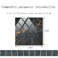 thumbnail image 2 of CUH 10/20/30/40/50/60/70/80/90/100 Pcs Mosaic Pattern Tiles Backsplash Peel and Stick Self Adhesive Removable Stick On Kitchen Tiles Stickers DIY Bathroom Wall Floor Stickers, 2 of 6