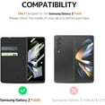 thumbnail image 2 of Compatible with Samsung Galaxy Z Fold 5 Case with Screen Protector,Hinge Protection 2 Card Slots Detachable S Pen Holder Anti-Fall Wallet Case for Samsung Galaxy Z Fold 5 Lychee Pattern Black, 2 of 10