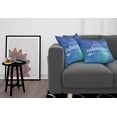 thumbnail image 3 of Ambesonne Adventure Throw Pillow Cover 2 Pack, Marine Phrase on Blue, 16", Royal Blue Sky Blue, 3 of 5