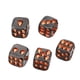 thumbnail image 3 of Juego de 5 piezas de calavera creativa de color negro sonriente, esqueleto 3D, novedad aterradora oro, 3 of 7