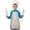 Princess and Heart, variant on Princess and Castle Pink Pattern Teens Aprons, Adjustable Neck Strap, Toddler & Teens Aprons for Cooking & Baking, 19x23.6 Inches