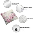 thumbnail image 4 of Nawypu Cherry Blossoms Body Pillow Cover Pink Flowers Cherry Blossom Cushion Long Pillowcase with Zipper Floral Pillow Covers Decorative Soft Large Bedding Pillow Cases for Couch,Set of 2, 4 of 6