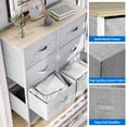 thumbnail image 5 of DEXTRUS 8 Drawers Fabric Storage Dressers for Adult for Bedroom, Living Room, Light Gray, 5 of 5