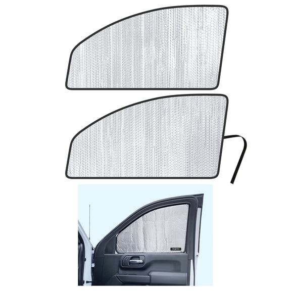 Yellopro Auto Side Window Front Row Sunshades for 2019-2025 GMC Sierra 1500 - 4Dr Double Cab, Crew Cab (Set of 2)