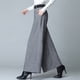 thumbnail image 3 of Pantalones anchos de lana de otoño, pantalones culottes casuales plisados para mujer, pantalones rectos, pantalones de pierna ancha, 3 of 5