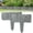 Grey, variant on Imitation Stone Garden Fence Plastic Retaining Edging Border Cobbled Effect Landscape Decor Interlocking Decorative Panels Flower Bed Path Lawn Outdoor Picket Yard Grass Edge(White,2pcs)