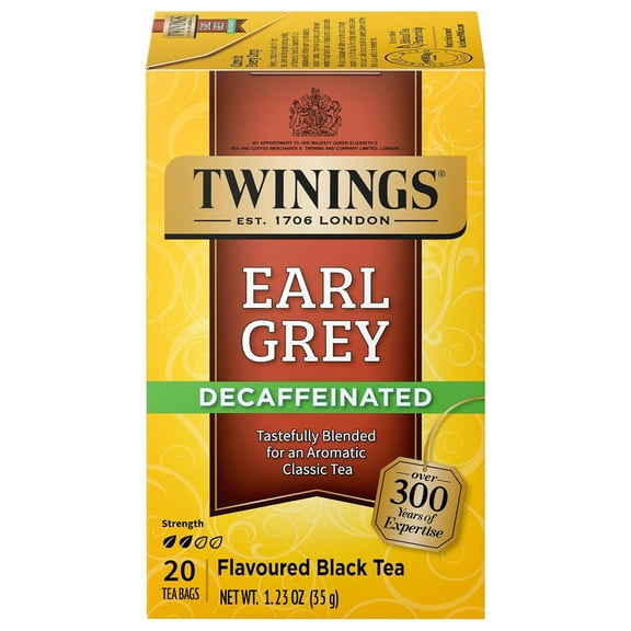 Twinings Decaffeinated Earl Grey Black Tea Bags (20 Count)