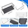 thumbnail image 3 of Bearachild Negro No más encimeras húmedas soporte de esponja para fregadero de cocina carritos de de cocina multiusos Almacenamiento y organización del hogar Gris con pegatina, 3 of 6