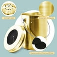 thumbnail image 3 of Epica Countertop Compost Bin with Lid, Odorless Composting Bin with Carbon Filters, 1.3 Gallon, Gold, 3 of 8