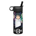 thumbnail image 2 of Bottle Jujutsu Kaisen Insulated Stainless Steel Wide Mouth Water Bottle With Straw, 18oz Portable Leak Proof Drinking Bottle For Outdoor Office Travel School, 2 of 8