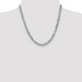 thumbnail image 2 of 14K White Gold bracelet Curb chain 20 in 6.25 mm WG 6.25mm Beveled, 2 of 5