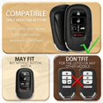 thumbnail image 2 of Key Fob Cover Compatible with Honda Accord Civic CR-V HR-V Pilot Ridgeline 2022-2026 5 Button Metal Keychain Case Holder Protector,coffee, 2 of 6