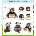 thumbnail image 2 of DolliBu Grizzly Bear with Clothes Stuffed Animal and Football Plush - Soft Plush Huggable Bear, Adorable Playtime Plush Toy, Cute Wildlife Gift, Football Plush Animal Toy for Kids, Adults - 9 Inch, 2 of 6