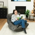 thumbnail image 5 of Big Joe Roma Bean Bag Chair, Shadow Graphite Vintage Suede, 3 feet, 5 of 9