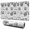Halloween Doodle Icons, variant on Long Mouse Pads for Desk,Halloween Doodle Pumpkin Pattern Desk Mats on Top Of Desks, Desk Mouse Pad Extra Large with 3mm Non-Slip Base and Stitched Edge for Gaming,Office,Work,Home 31.5"x11.8"