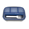 thumbnail image 4 of Lonchera para adultos/niños, lonchera Bento de 4 compartimentos de 1300 ml, con accesorios,Compartimento crisper box lunch box para ensalada de frutas(azul) XianweiShao 1327537062349, 4 of 4
