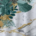 thumbnail image 5 of Orinice  Abstract Marble Shower Curtain  Modern Teal Tropical Palm Leaves Bathroom Curtain Set Gold Cracked Lines Luxury Bath Curtain Fabric Blue Plant Botanical Bathroom Decor with 12 Hooks 69x72, 5 of 7