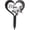 Black, variant on Eease Acrylic Memorial Grave Markers for Garden Decoration