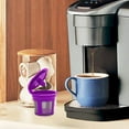 thumbnail image 3 of Inteprter Filtro de café reutilizable de 6 uds., cápsulas recargables de acero inoxidable, filtro de malla de vaina, reemplazo para Maker Juegos de servir café y té Violeta Inteprter HA000859-01B, 3 of 6