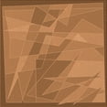 thumbnail image 1 of Ahgly Company Machine Washable Indoor Square Transitional Orange Area Rugs, 4' Square, 1 of 7