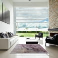 thumbnail image 6 of Ahgly Company Indoor Round Mid-Century Modern Silver Pink Oriental Area Rugs, 6' Round, 6 of 6