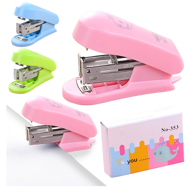 Mini Small Stapler Useful Mini Stapler Staples Set Office Binding