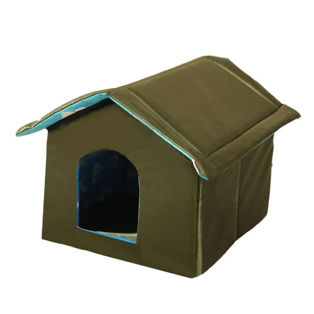Refugio para gatos callejeros, cama para gatos, cueva impermeable para dormir, tienda para perrera, suministros para mascotas, casa plegable para