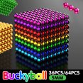 thumbnail image 2 of Bola magn茅tica Color Buck Ball 5mm Rompecabezas creativo Bola Im谩n Bloques de construcci贸n Fidget Juguetes Escritorio Escultura Decoraci贸n, 2 of 6