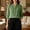 Green, variant on Pull-on Women'S Tops, Tees & Blouses Minimalist 3/4 Sleeve Orange Mock Neck Blouses & Tops Cotton Blend Geometric Modern Casual Orange,M