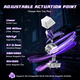 thumbnail image 4 of ATTACK SHARK R85HE Wired 75% Hall Effect Rapid Trigger Mechanical RGB Gaming Keyboard,8K Polling,0.05mm RT Accuracy,0.08MS Latency,Magnetic Switch,5Layer Sound Damped,Driver for PC(White Contour), 4 of 9
