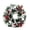 Flocked Wreath White, variant on Christmas Wreath for Front Door, Artificial Christmas Floral Wreath with Pinecones, Berry Clusters and a Decorative Bow for Wall Window Porch Indoor Outdoor Christmas Decor