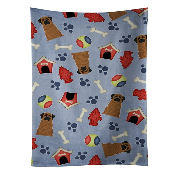 Carolines Treasures BB2628KTWL Dog House Collection Mastiff Brindle Kitchen Towel 15 X 28" multicolor