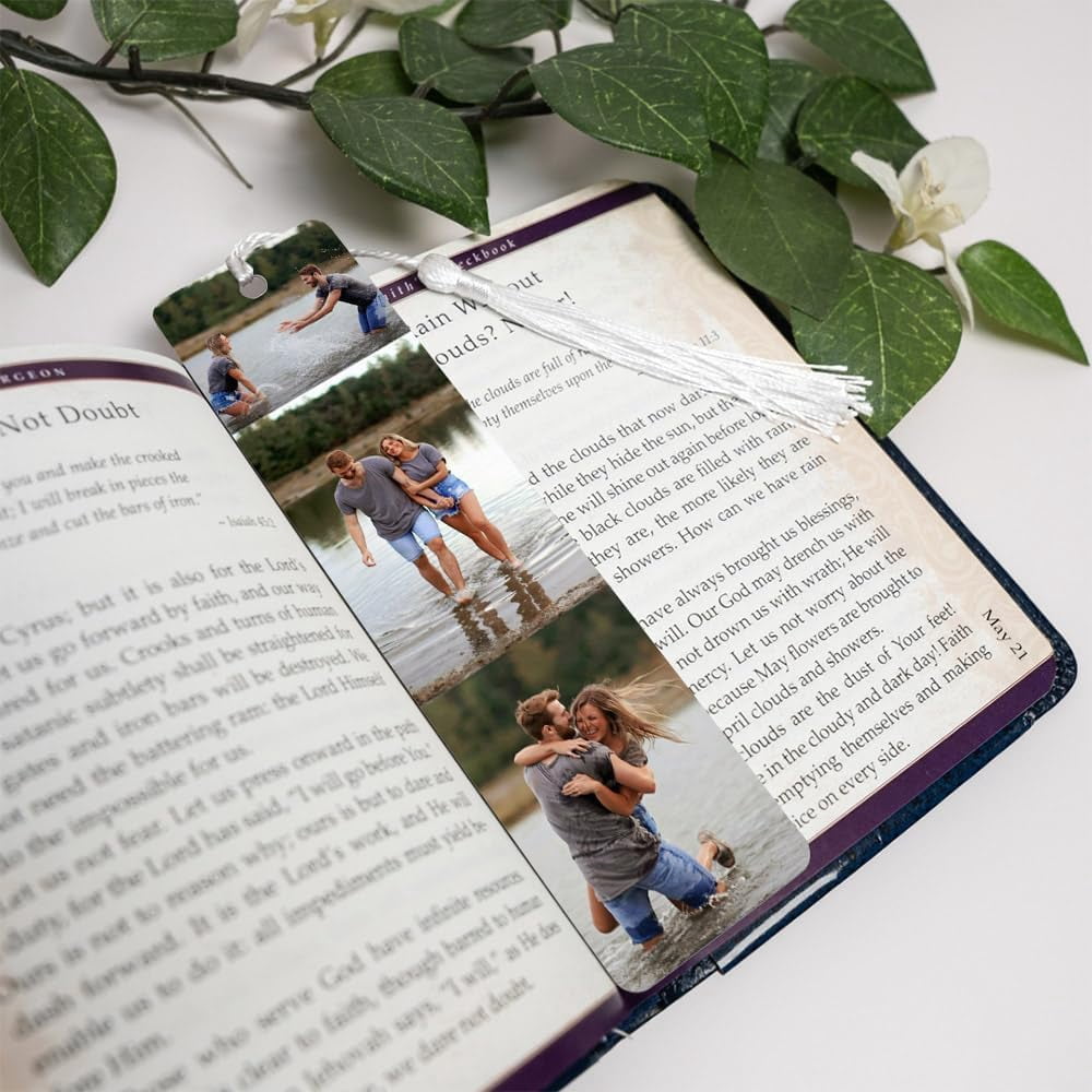 Custom Metal Bookmark with Personalized Photo/Image/Text in Packs for All Other Occasions (Pack of 12)