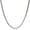 Silver-4mm, variant on Stainless Steel Cain Necklace for Men Women Cuban Link Figaro Rope Chain Durable Fashion 18in/20in/22in/24 Inch
