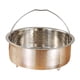 thumbnail image 4 of Cesta de vapor de acero inoxidable, colador para lavar arroz, inserto para vaporera, olla arrocera 22x95 cm, 4 of 9