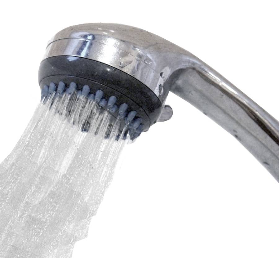Home Basics Chrome 3-Function Shower Head Massager
