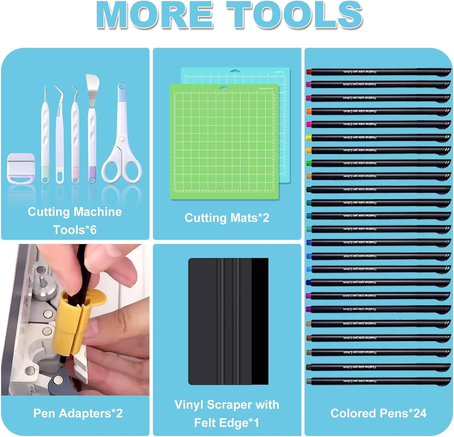 The Ultimate Accessories Bundle for cricut maker and Explore Air with 97pcs Tools and Accessories Kit,Instantly Create Amazing Crafting Projects