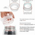 thumbnail image 2 of baomifa-Moka Pot Dosing Funnel, Stovetop Espresso Coffee Maker Distribution Tool Italian Coffee Maker Dosing Ring For Moka Express 6 Cups, Transparent, 2 of 4
